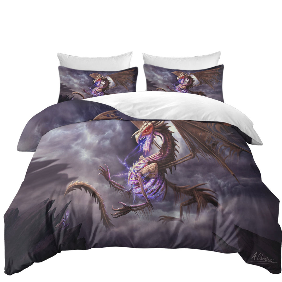 Fantasy Art Cool Bone Dragon Duvet Covers