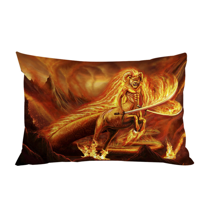 Fantasy Art Creature of Fire Pillow Cases