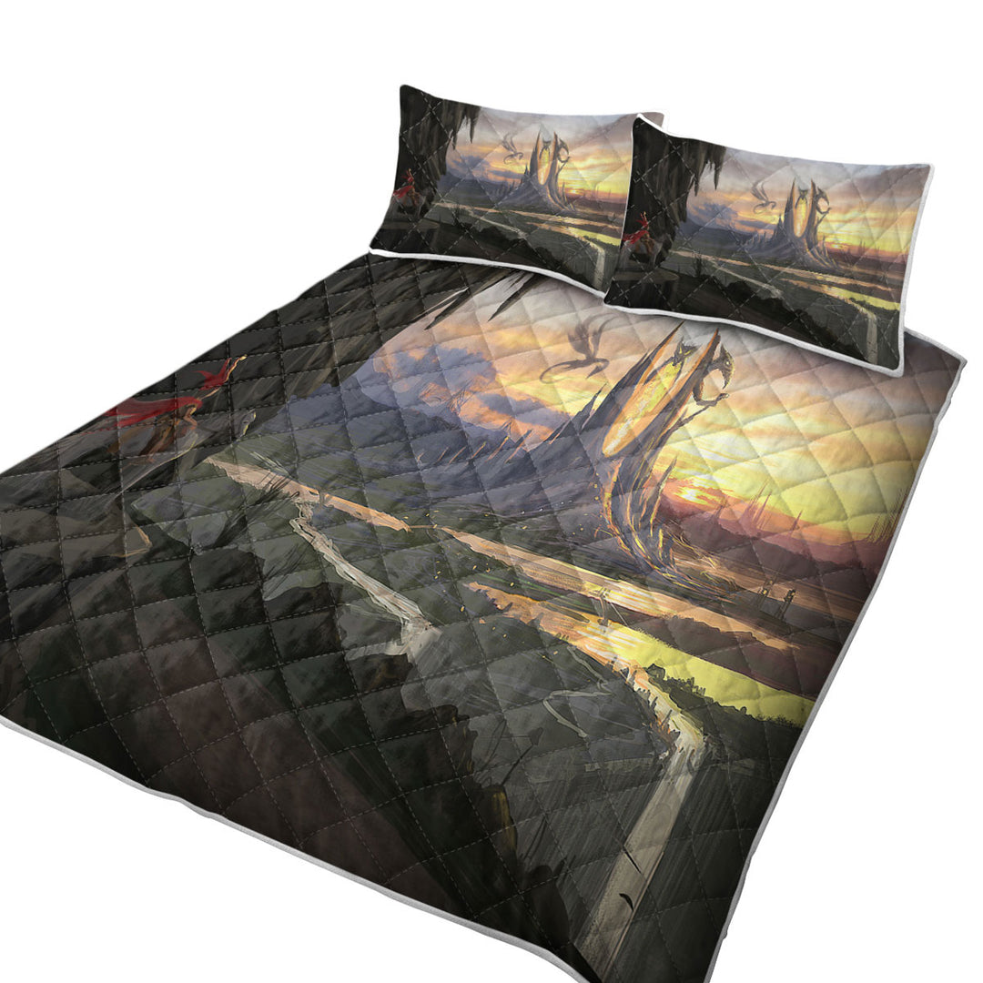 Fantasy Art Elpidrako City King Quilt