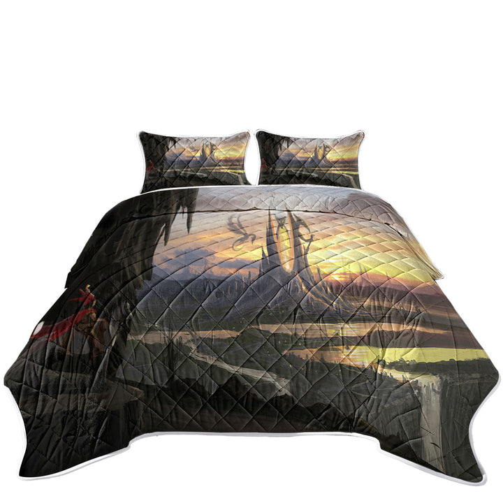 Fantasy Art Elpidrako City King Size Bedspreads