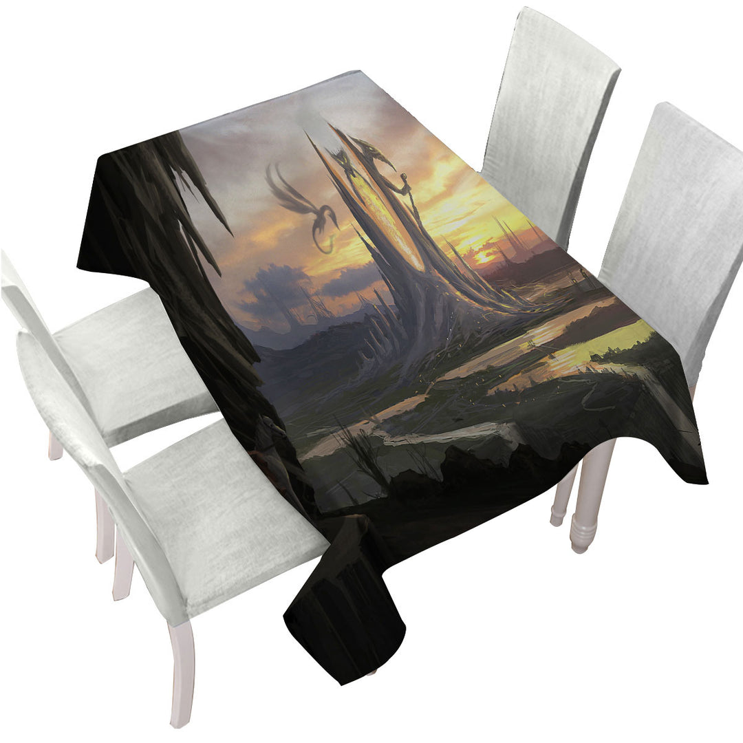 Fantasy Art Elpidrako City Tablecloths