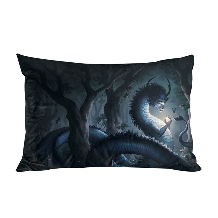 Fantasy Art Forest Dragon Pillow Cases