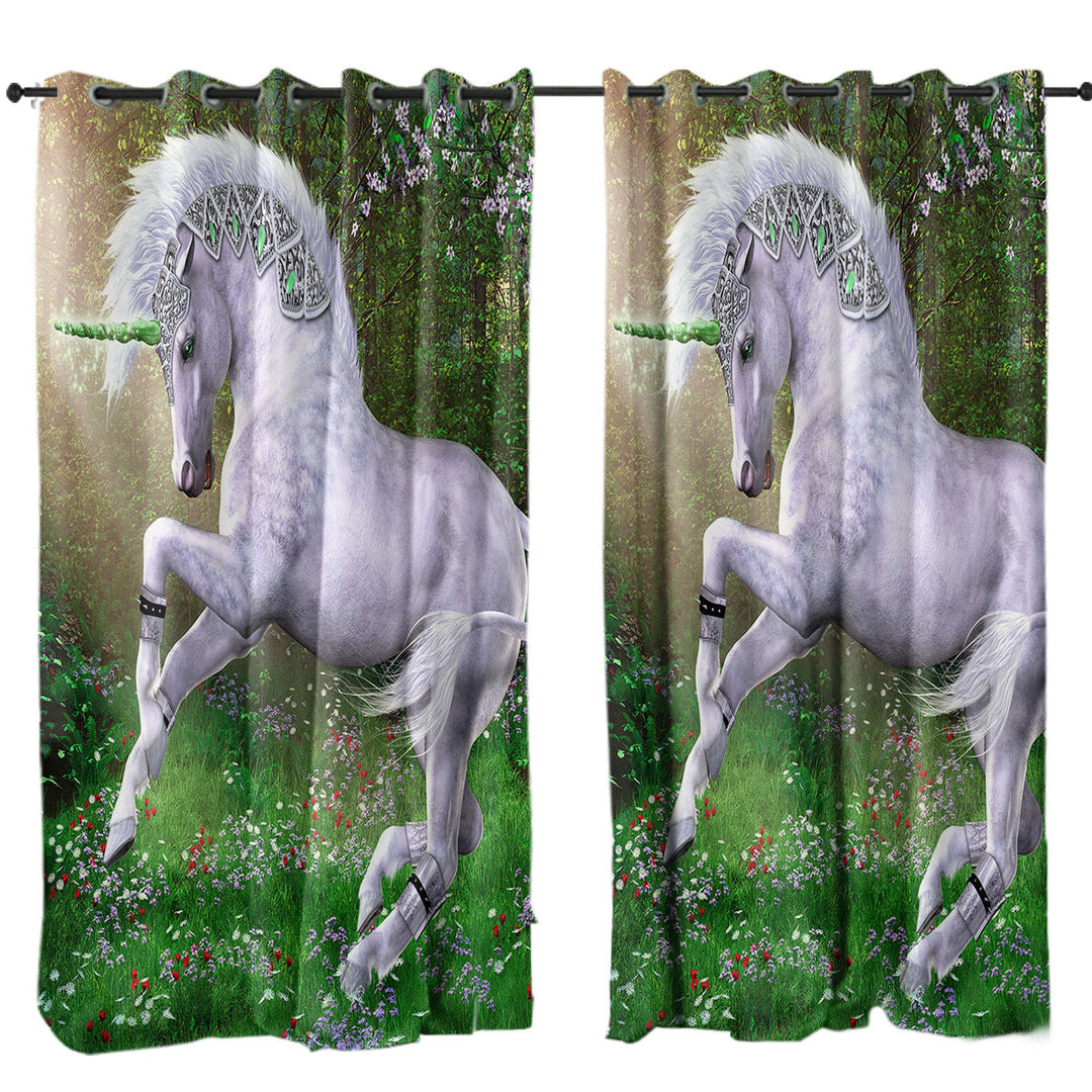 Fantasy Art Jade the Unicorn Drapes