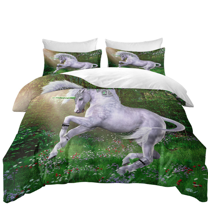 Fantasy Art Jade the Unicorn Duvet Cover set