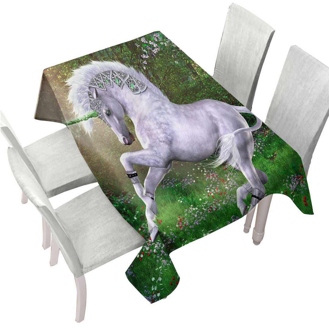 Fantasy Art Jade the Unicorn Table Cover