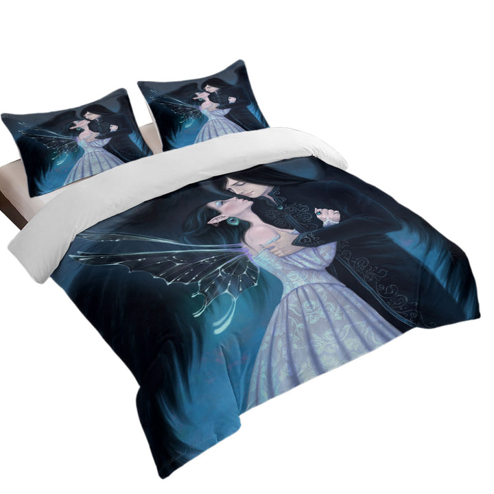 Fantasy Art Lovers Dark Angel and Sapphire Fairy Best Duvet Covers