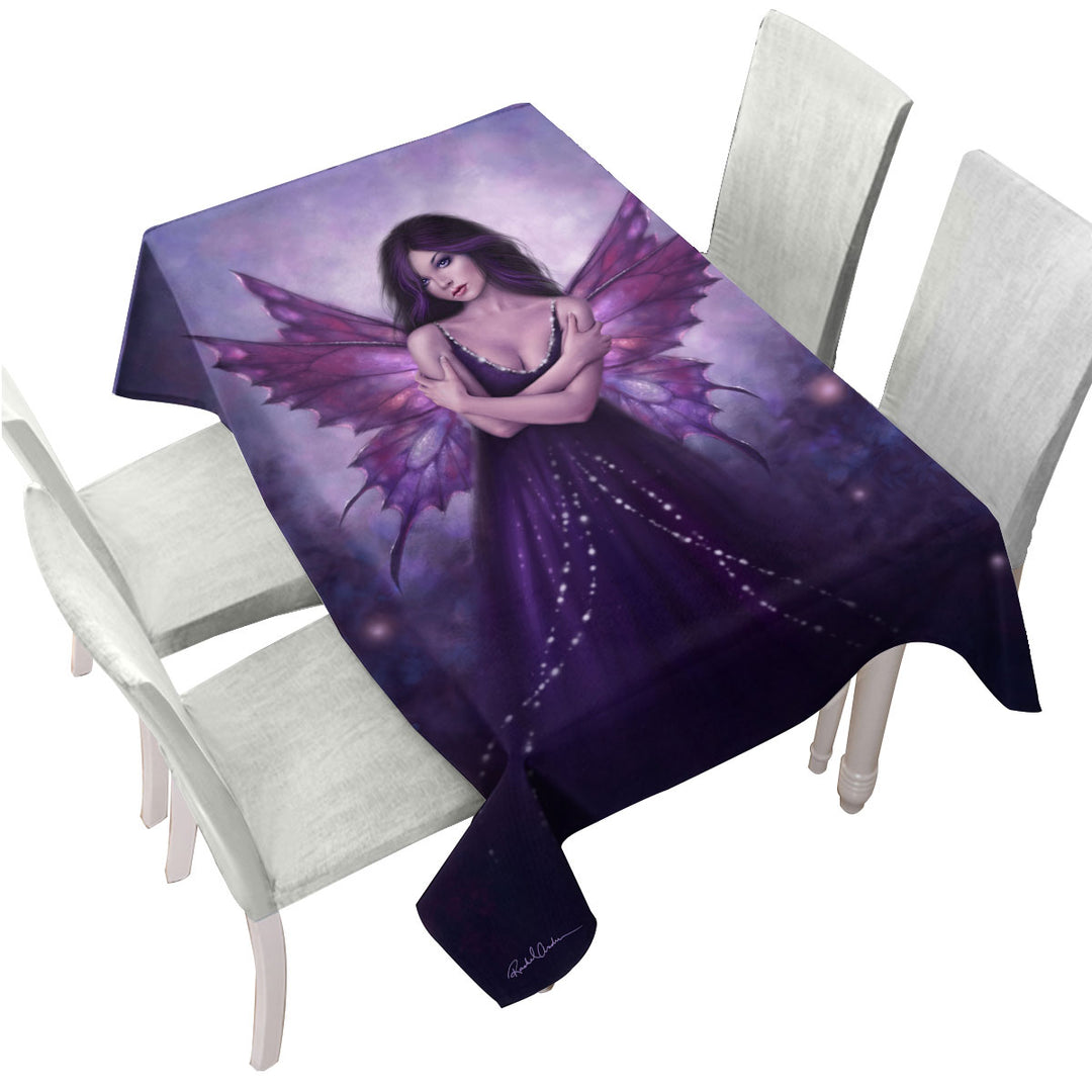 Fantasy Art Mirabella Beautiful Butterfly Girl Custom table cloth