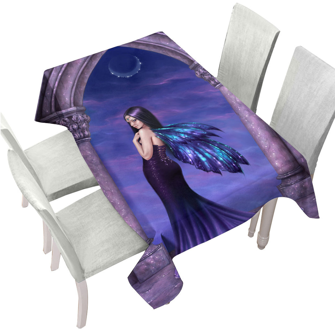 Fantasy Art Mystique Mysterious Beautiful Fairy Tablecloth