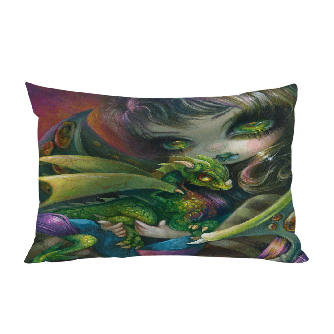 Fantasy Art Painting Darling Dragonling and Fairy Pillow Cases