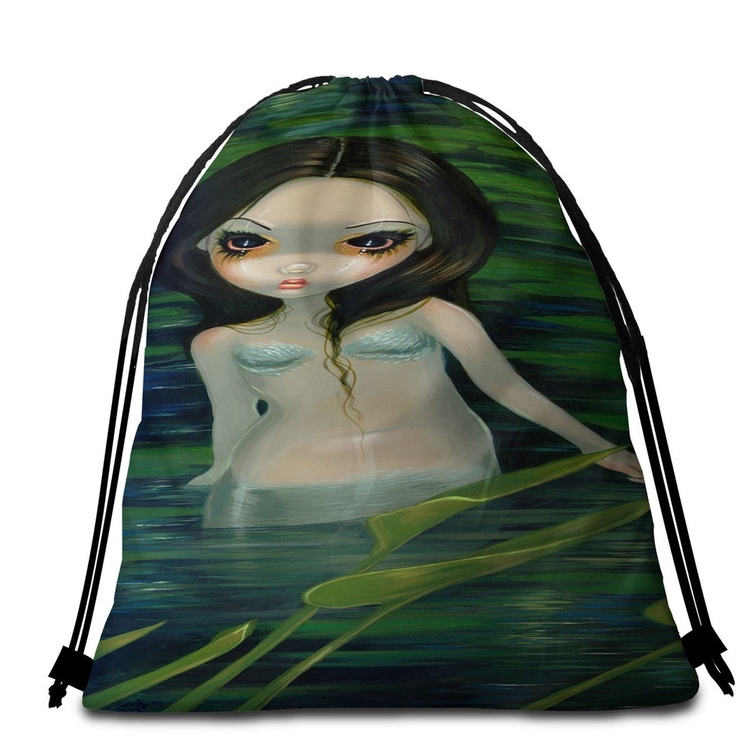 Fantasy Art Painting Mermaid Cool Towels