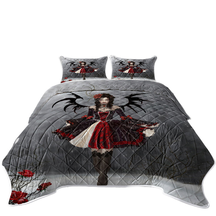 Fantasy Art Roses and Gothic Princess Coverlets