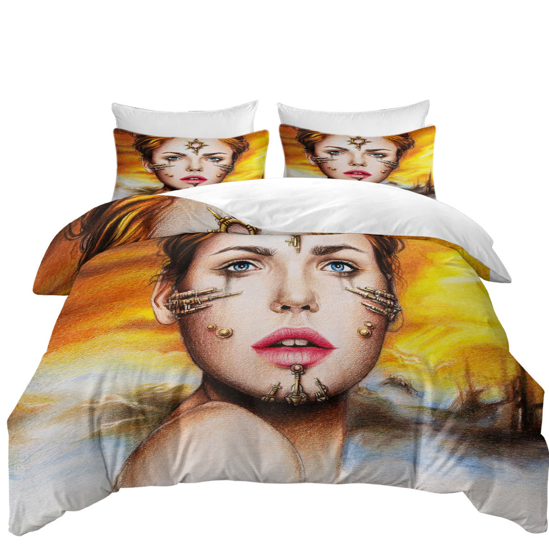 Fantasy Art Shibalba Beautiful Warrior Woman Good Duvet Covers