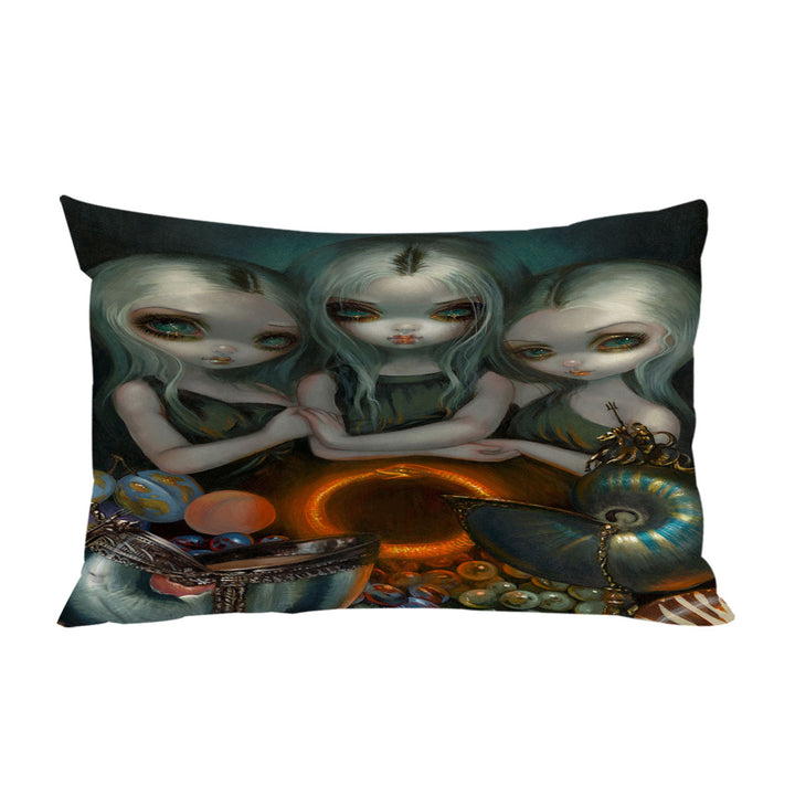 Fantasy Art Three Maidens Allegory of Infinity Pillowcase