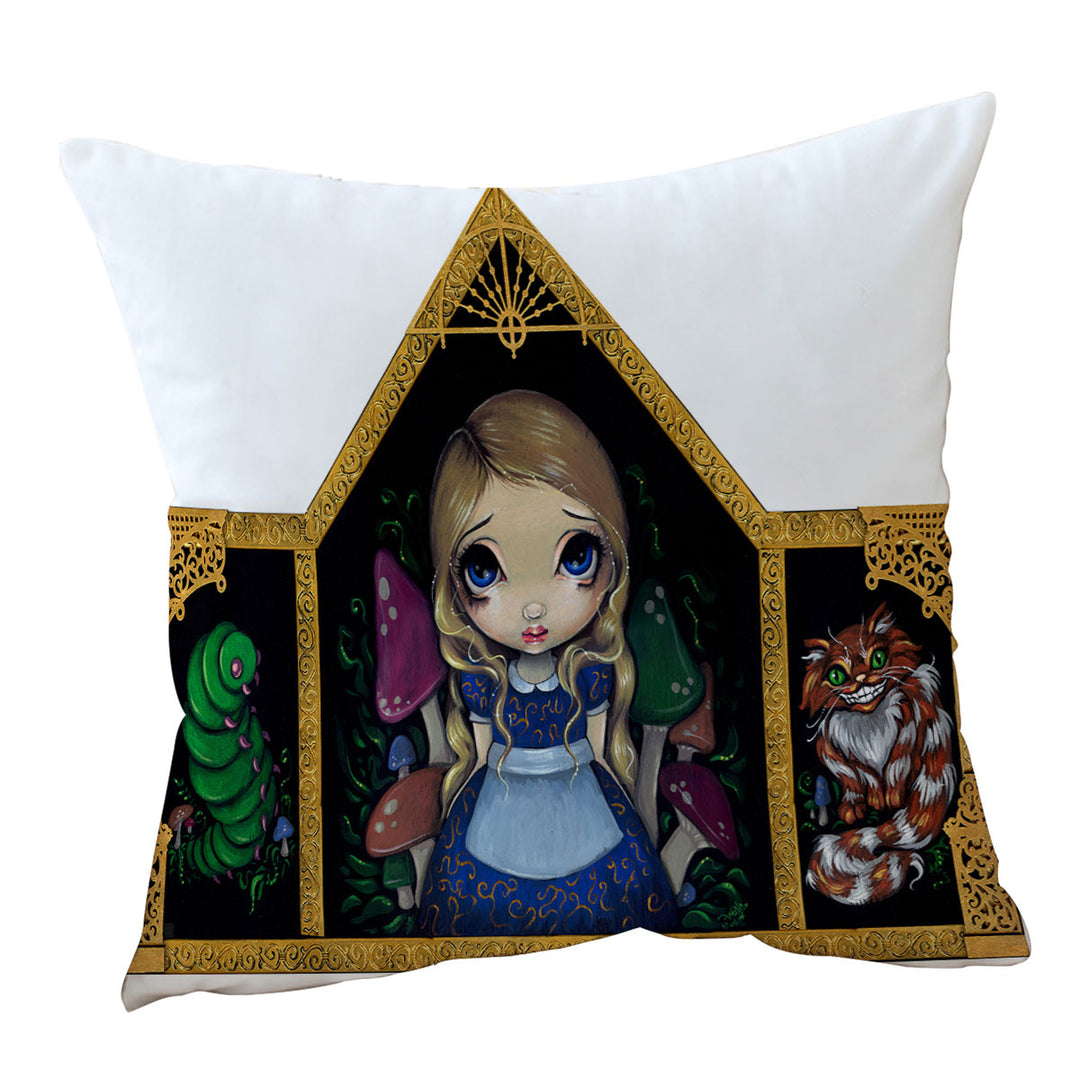 Fantasy Art Throw Pillows of Alice and Friends