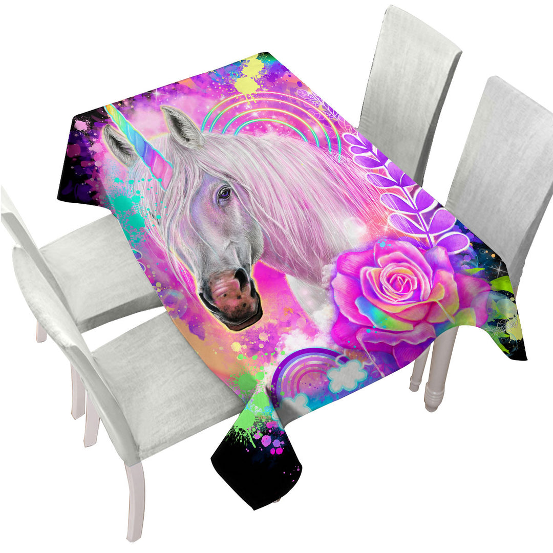 Fantasy Art Unicorn Spirit Table Cover