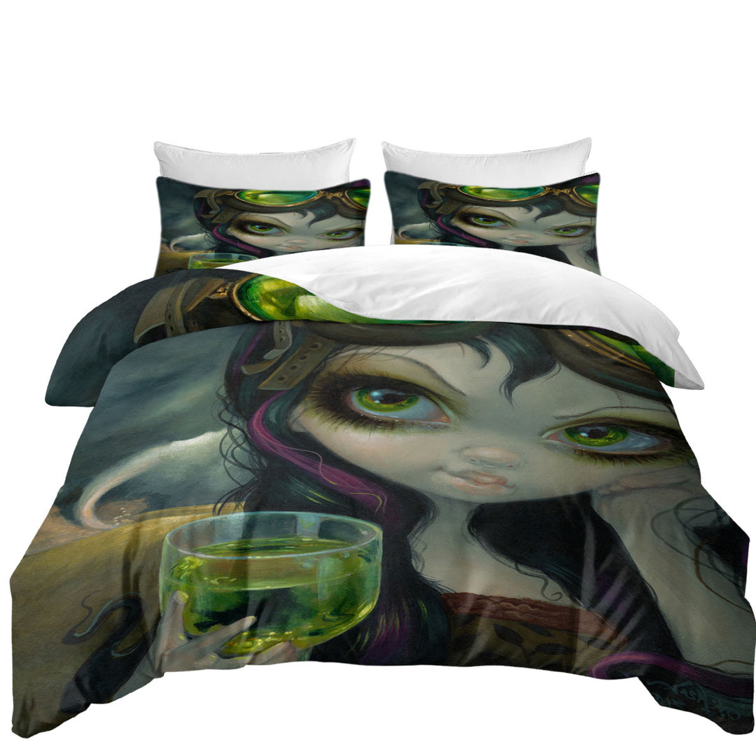 Fantasy Art the Absinthe Pilot Fairy Duvet Covers King