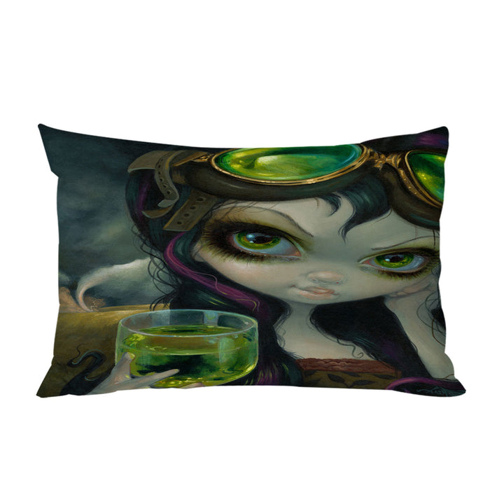 Fantasy Art the Absinthe Pilot Fairy throw pillow case covers