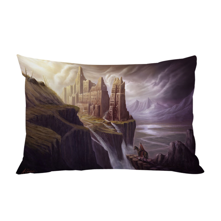 Fantasy Art the Castle Ruins Pillow Cases