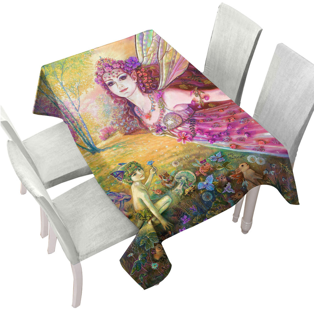 Fantasy Art the Fairy Tale Forest Custom table Covers