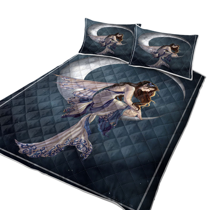 Fantasy Art the Lovely Moon Fairy Coverlets