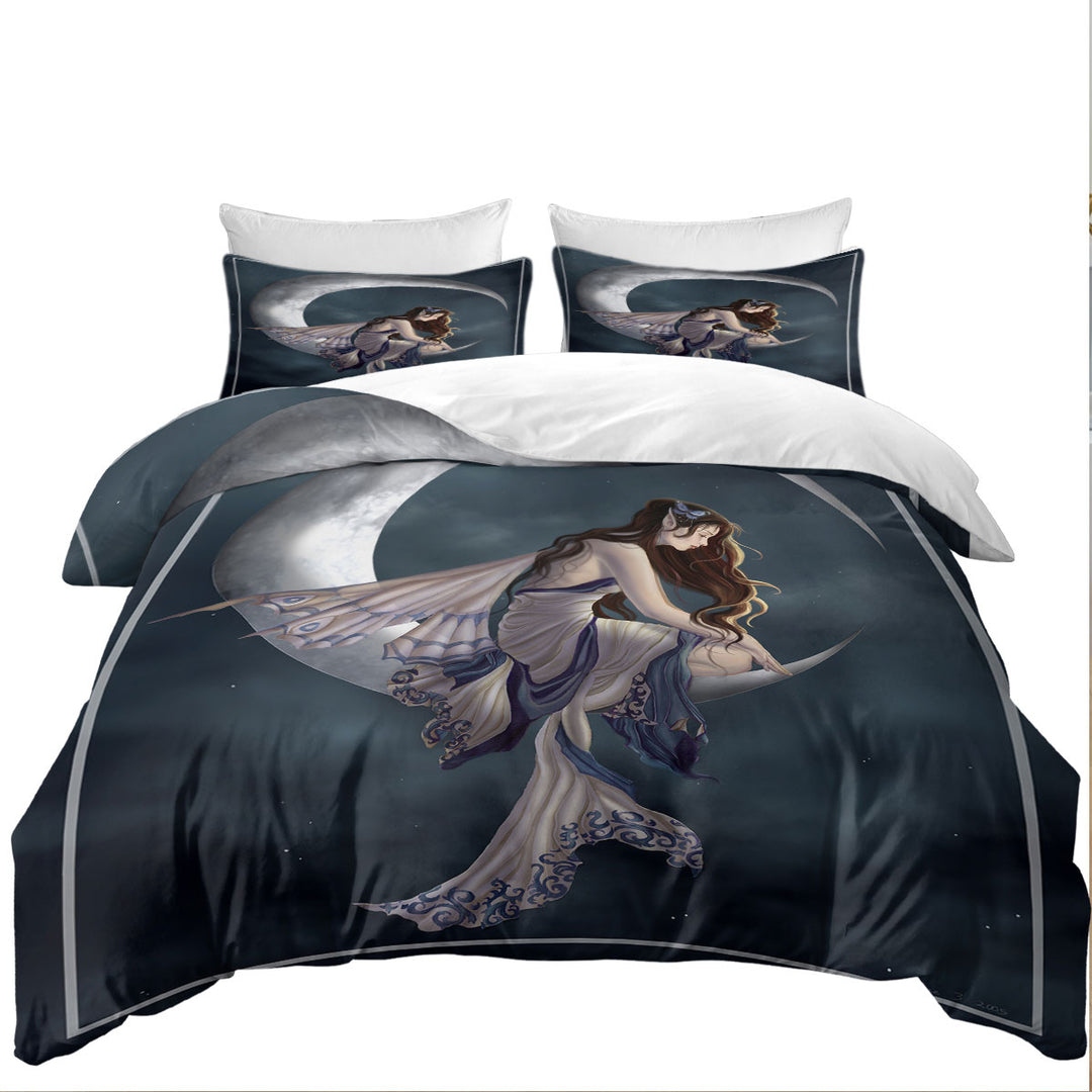 Fantasy Art the Lovely Moon Fairy King Quilt Cover