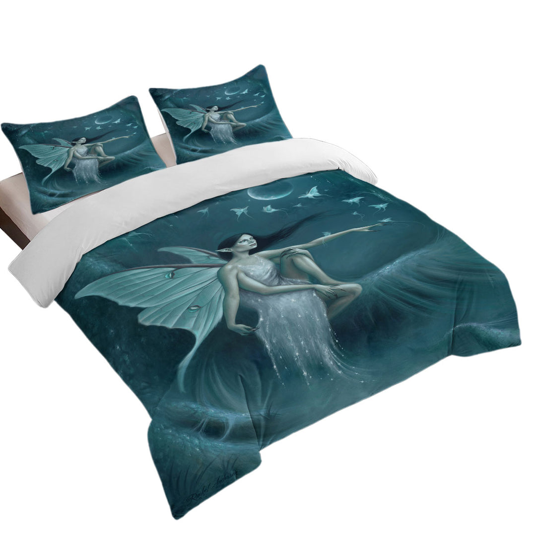 Fantasy Art the Luna Moth Woman Good Duvet Covers