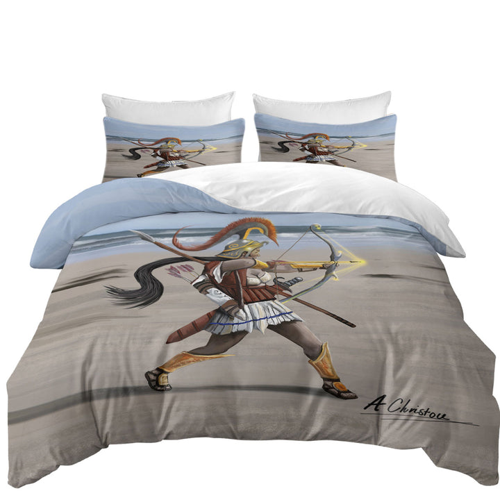 Fantasy Beach Cool Archer Warrior Quilt Cover