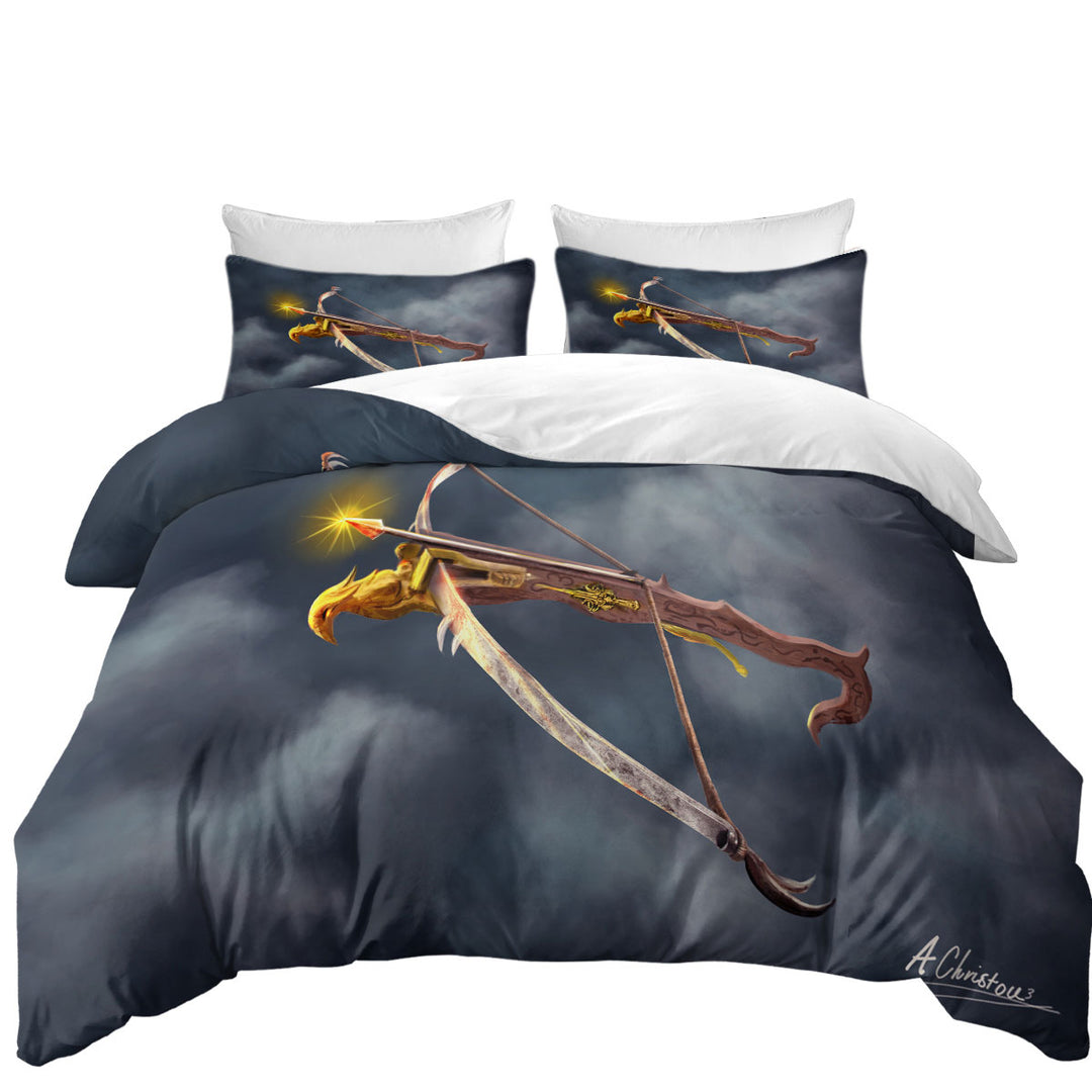 Fantasy Bow of Power Mens Art Duvet Cover set