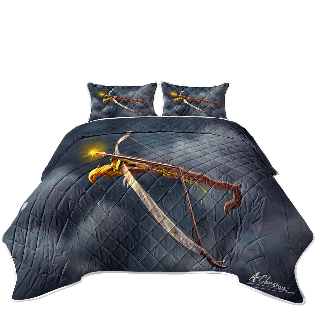 Fantasy Bow of Power Mens Art King Size Bedspreads