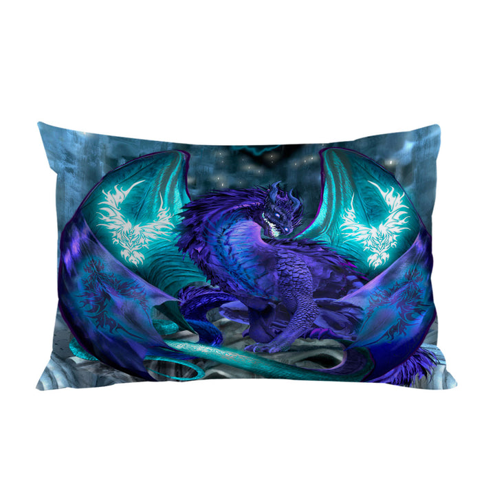 Fantasy Creature Omen Purple Dragon Pillowcase