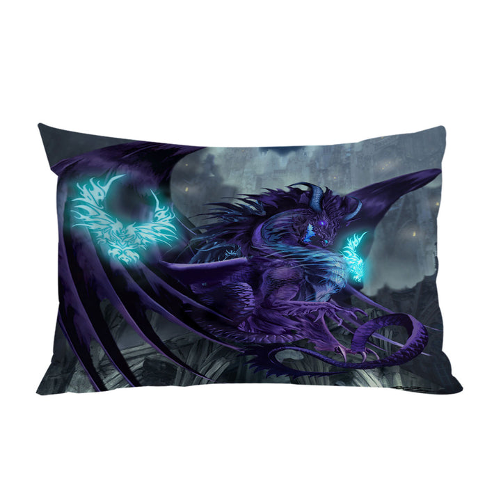 Fantasy Design Talisman Purple Dragon Pillow Cases