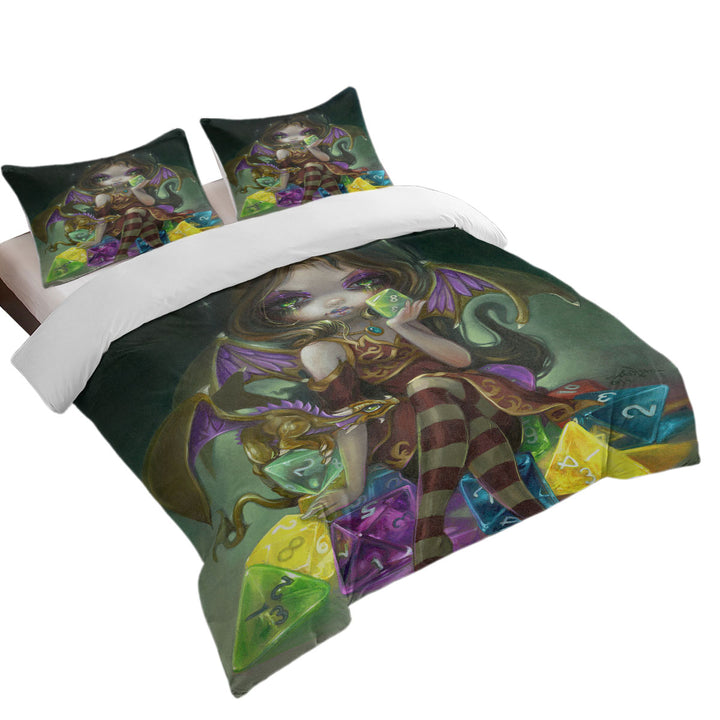 Fantasy Dragon and Fairy Dice Dragonling Princess Donna Covers