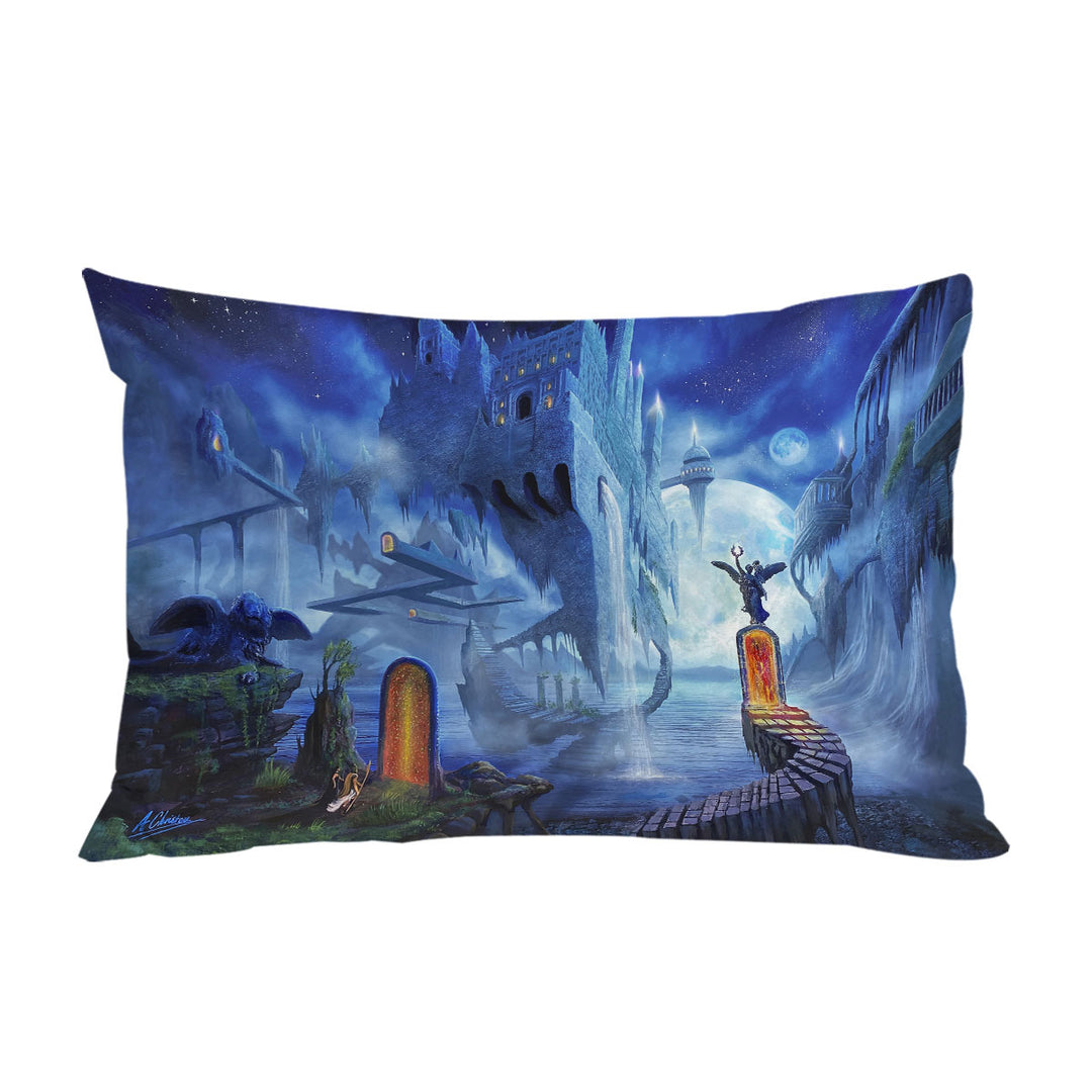 Fantasy Dreamscape Nerostrios City Pillowcase