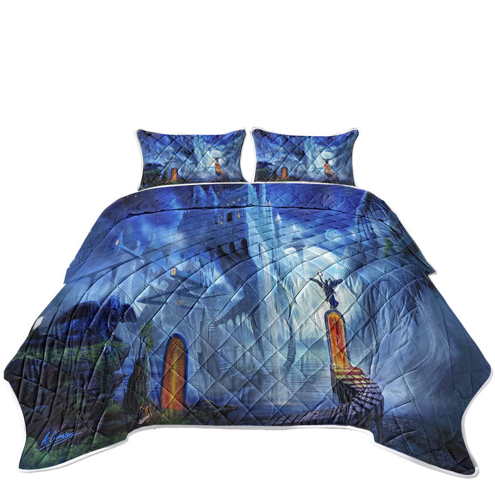 Fantasy Dreamscape Nerostrios City Summer Quilt