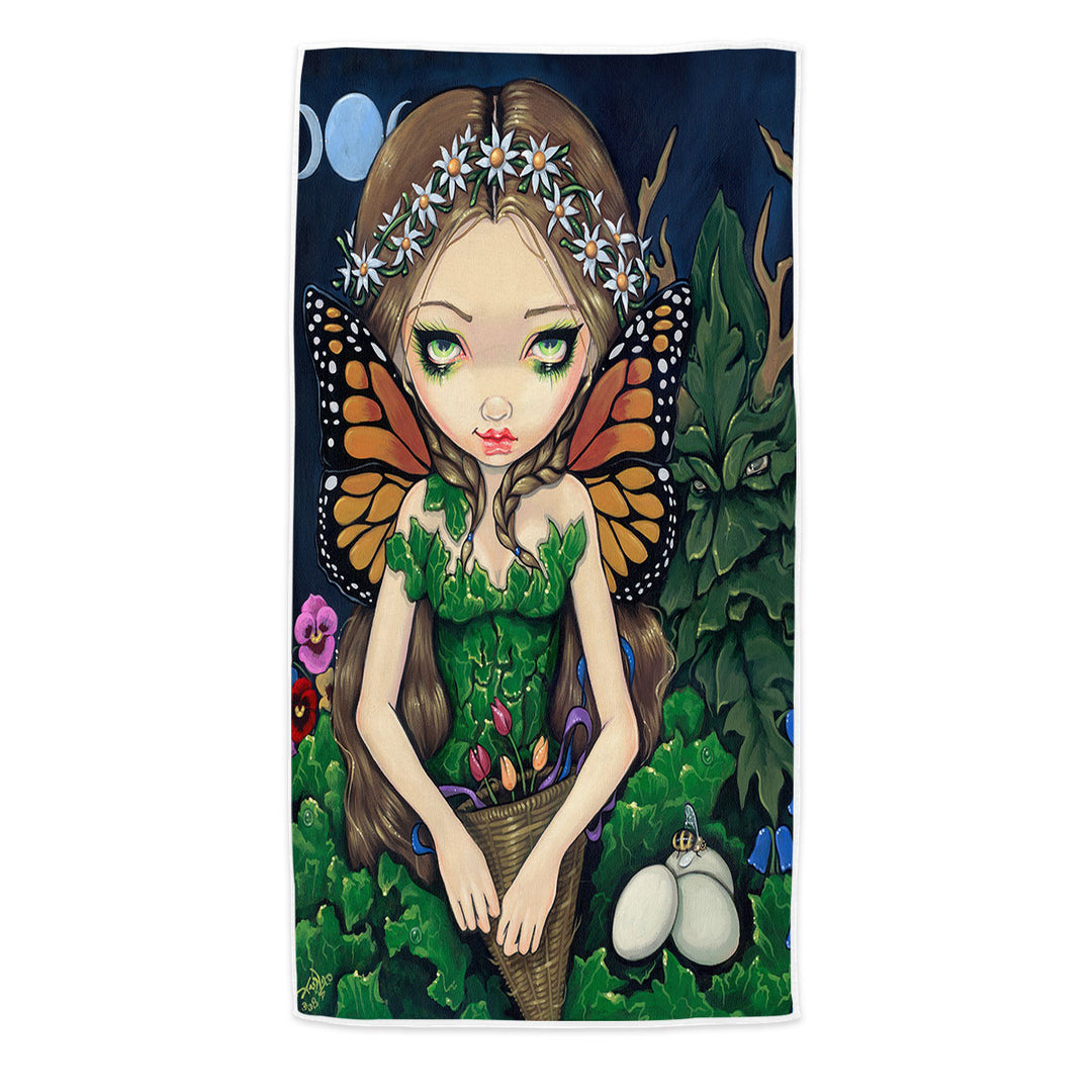 Fantasy Fairy World May Queen Spring and Summer Beach Towel