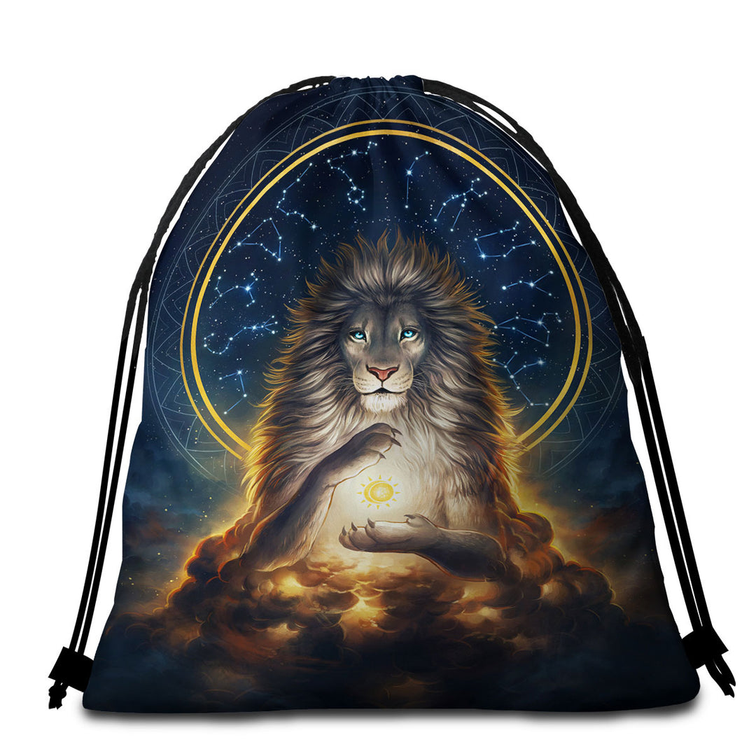 Fantasy Lion Beach Towel Pack God the Soul Keeper