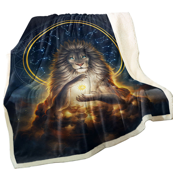 Fantasy Lion Blankets God the Soul Keeper