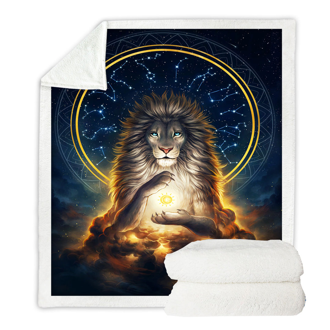 Fantasy Lion Decorative Throws God the Soul Keeper