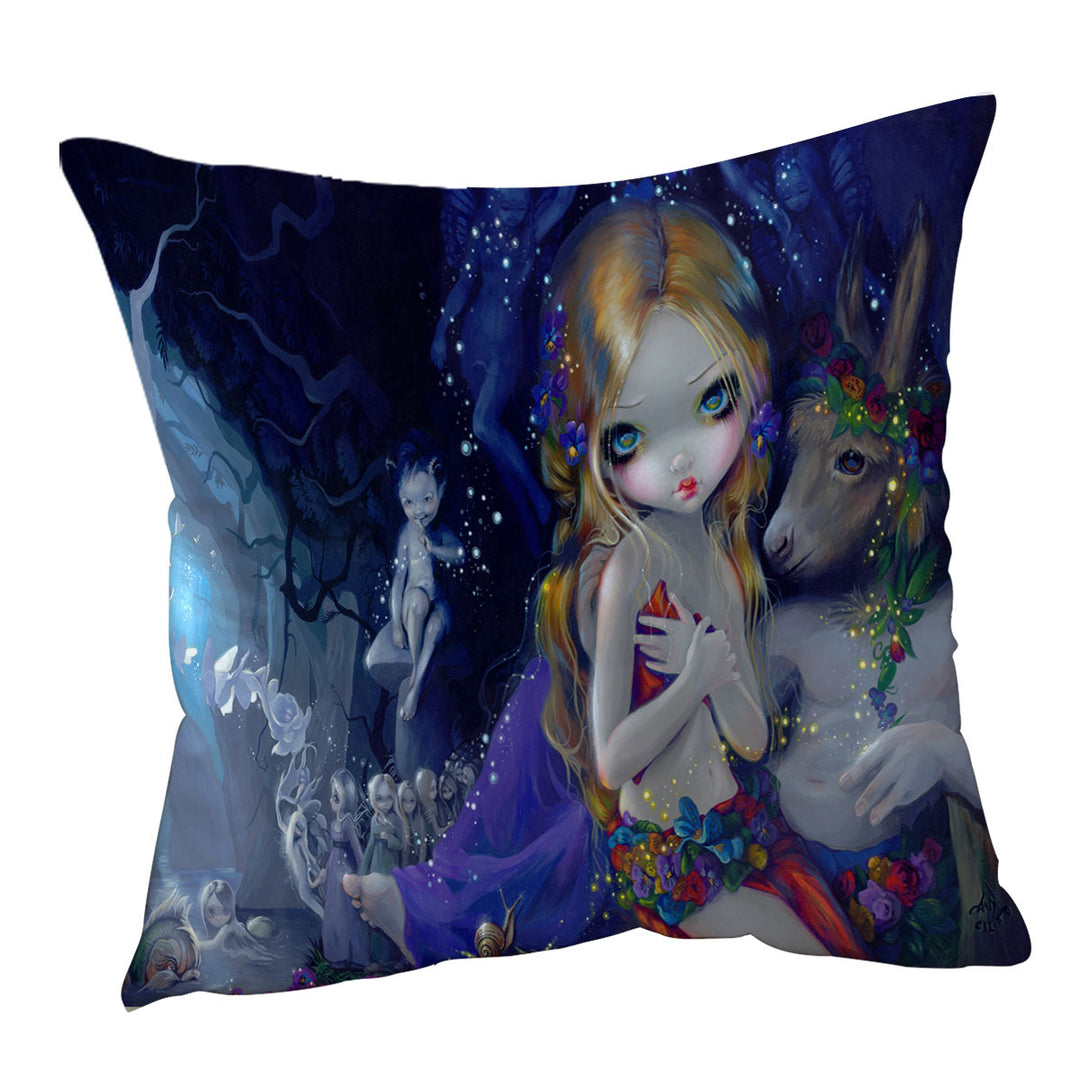 Fantasy Magical Throw Pillows Art a Midsummer Night_s Dream