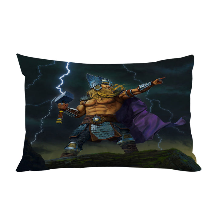 Fantasy Mythology Art God of Thunder Thor Pillowcases