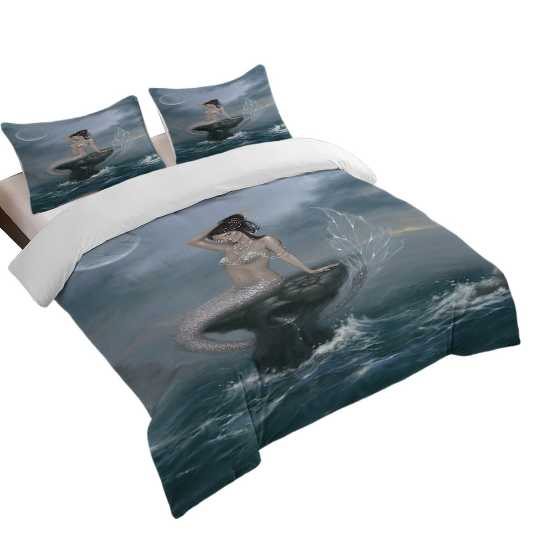 Fantasy Ocean Art the Beautiful Mermaid Duvet Cover