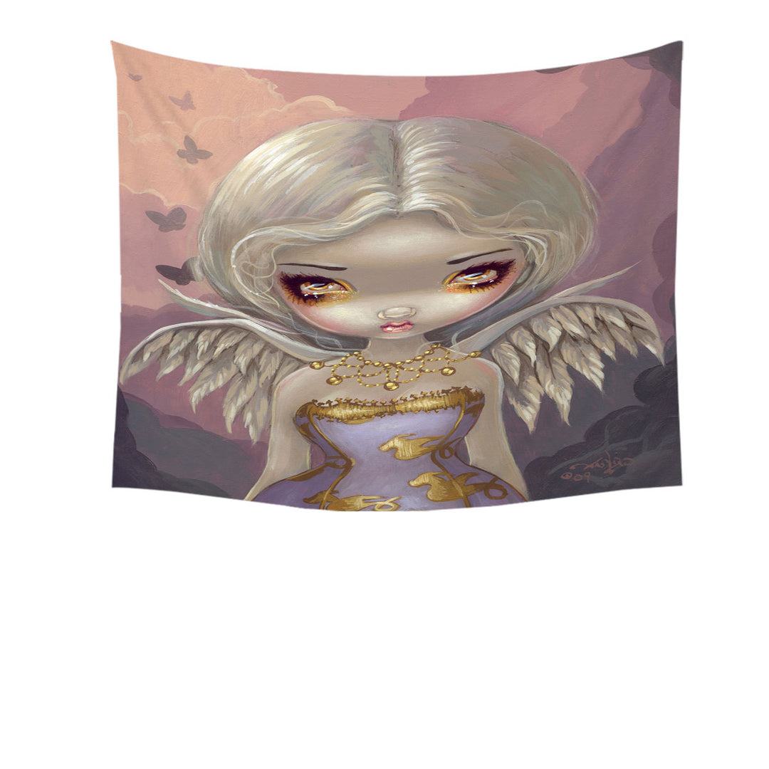 Fantasy Painting Angel in Lilac Wall Decor