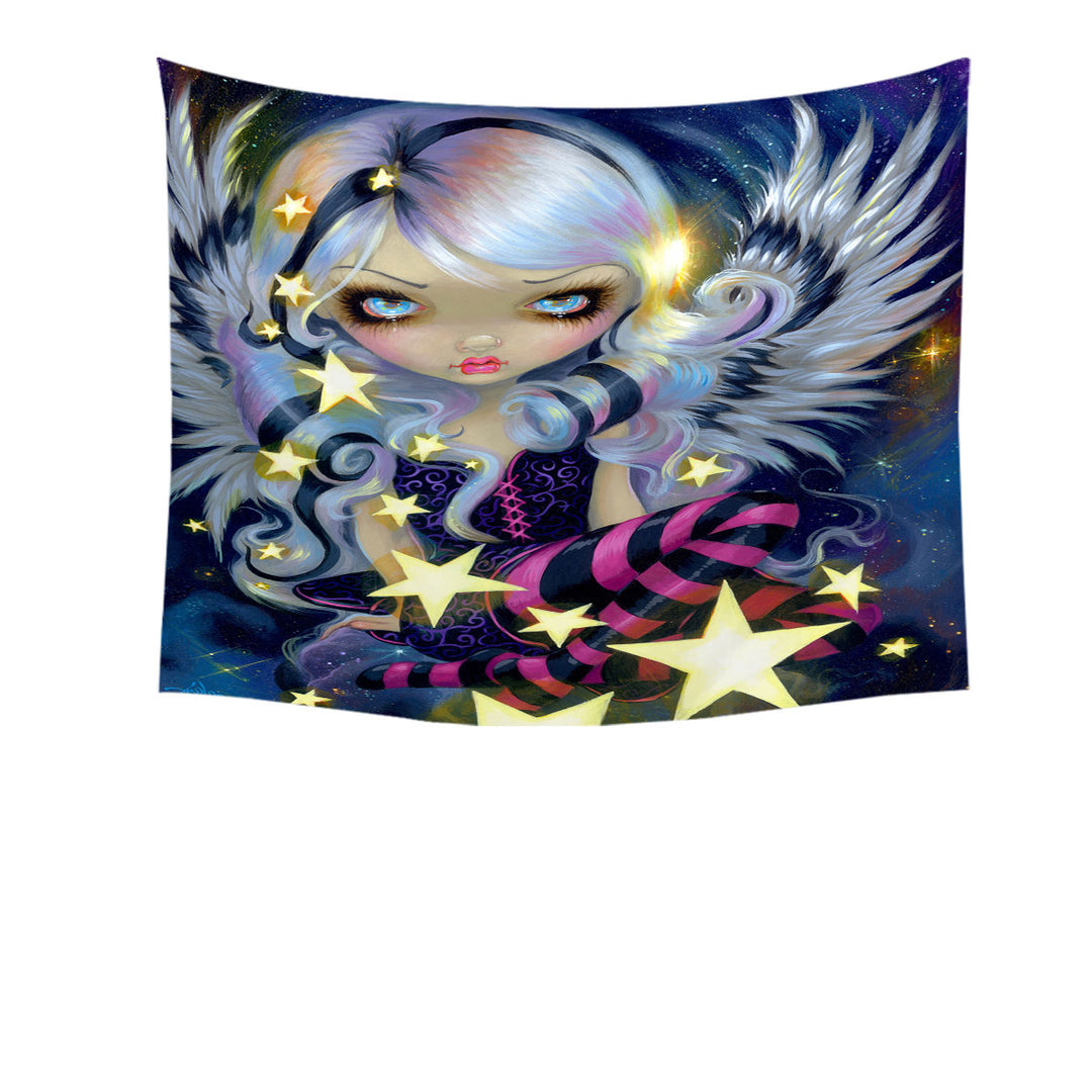 Fantasy Painting Angel of Starlight Tapestry