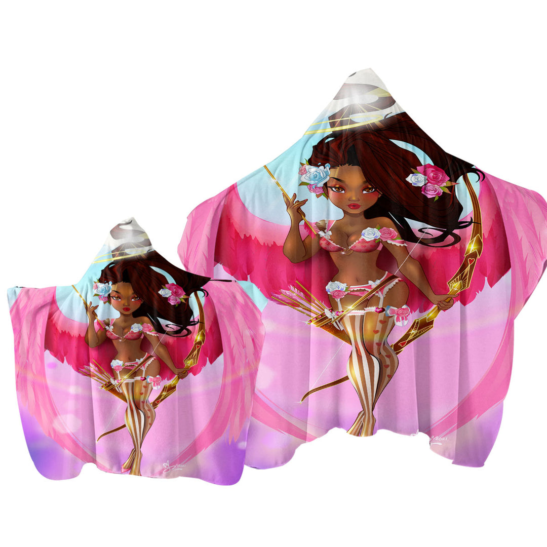 Fantasy Rose the Angel Towel Hoodie