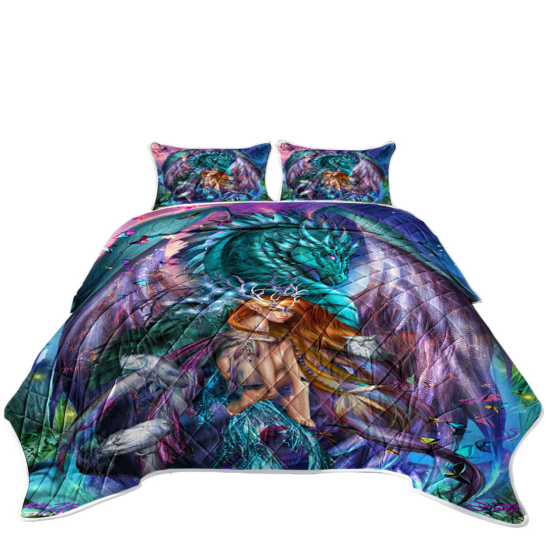 Fantasy Virgo Design Fairy and Dragon Quilts