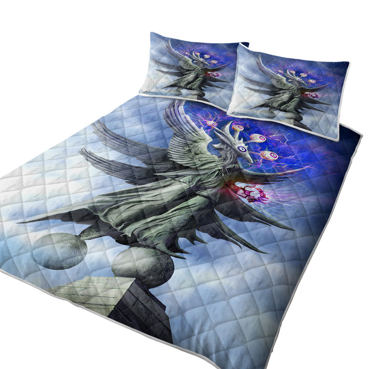 Fiction Art Surreal Eye Angel California King Quilt Sets