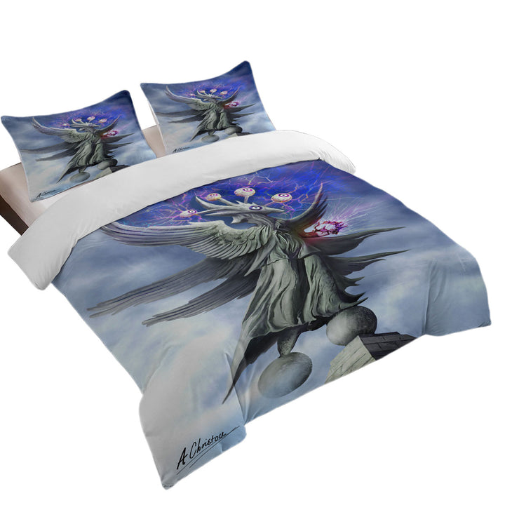 Fiction Art Surreal Eye Angel Duvet Cover