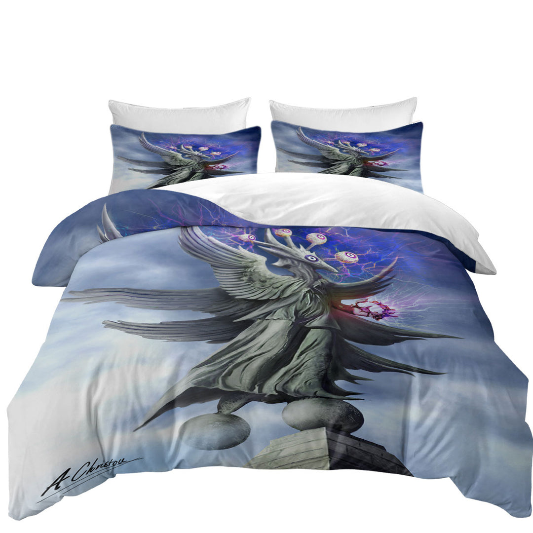 Fiction Art Surreal Eye Angel Duvet Covers