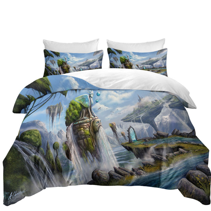 Fiction Dreamscape Beautiful Natural View Bed Covers