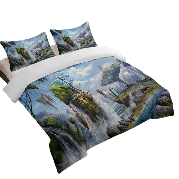 Fiction Dreamscape Beautiful Natural View King Quilt Cover